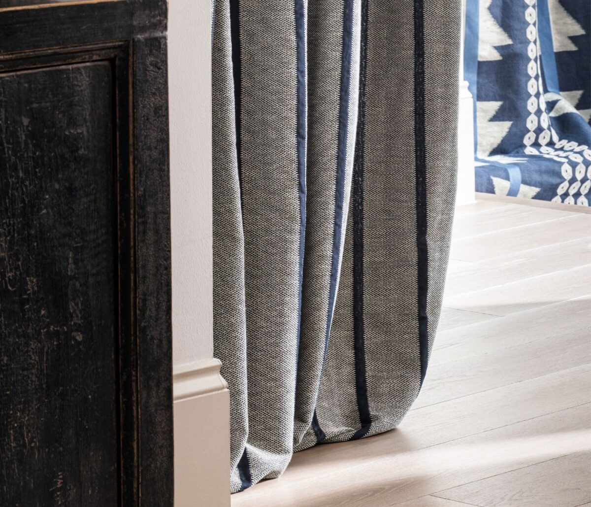 Pueblo Stripe Fabric - Forest by Pueblo Stripe Fabric - Forest from