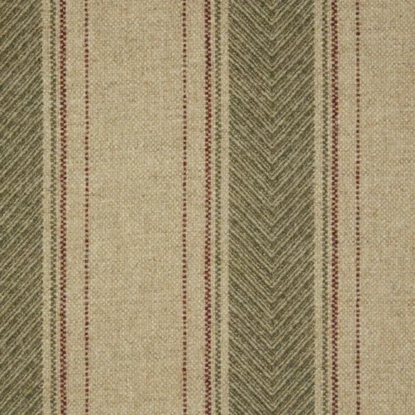 green striped woolen fabric from Abraham Moon & Sons