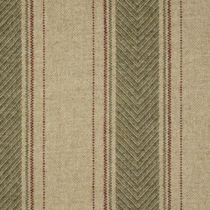 Regency Fabric - Natural / Olive swatch