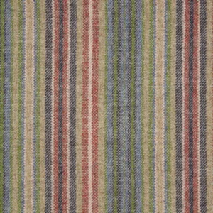 blue striped woolen fabric from Abraham Moon & Sons