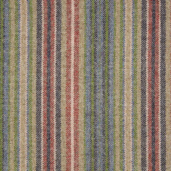 Burleigh Fabric - Blue / Rouge by blue striped woolen fabric from Abraham Moon & Sons
