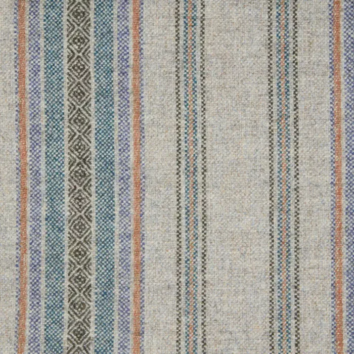 Blenheim Fabric - Silver / Aqua swatch