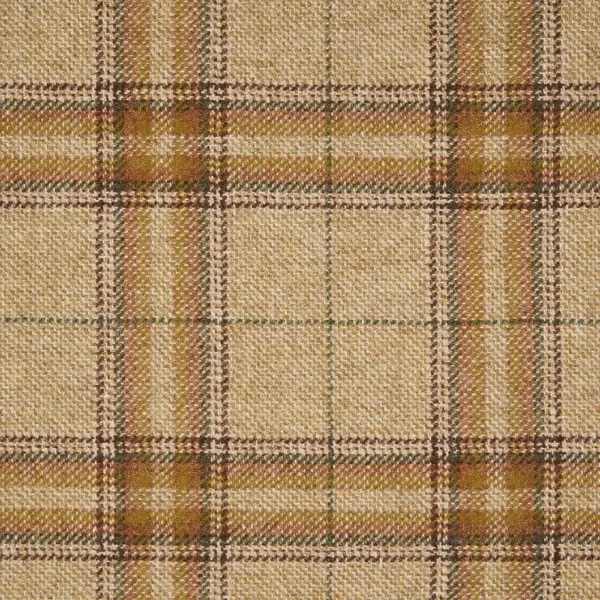 brown checked woolen fabric from Abraham Moon & Sons