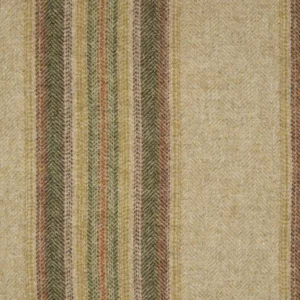 green striped woolen fabric from Abraham Moon & Sons