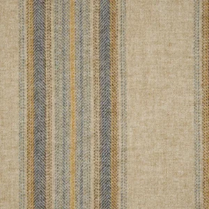 blue striped woolen fabric from Abraham Moon & Sons