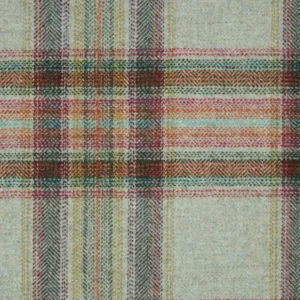 blue checked woolen fabric from Abraham Moon & Sons