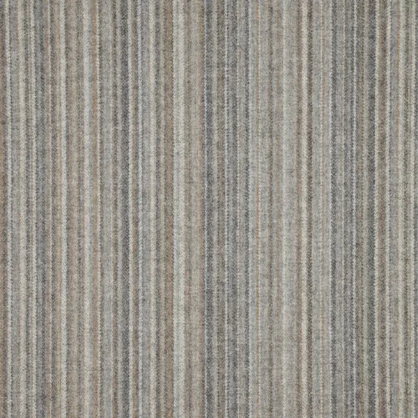 black-grey striped woolen fabric from Abraham Moon & Sons
