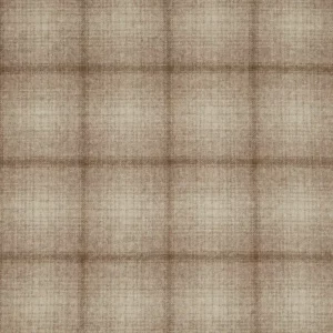 brown checked woolen fabric from Abraham Moon & Sons