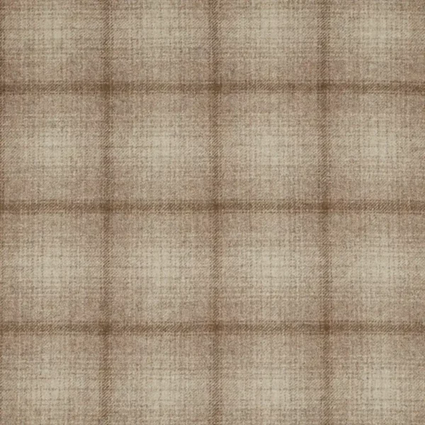 brown checked woolen fabric from Abraham Moon & Sons