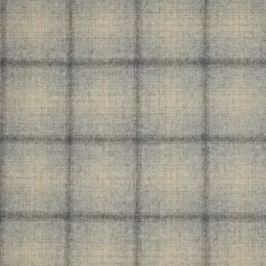 black-grey checked woolen fabric from Abraham Moon & Sons
