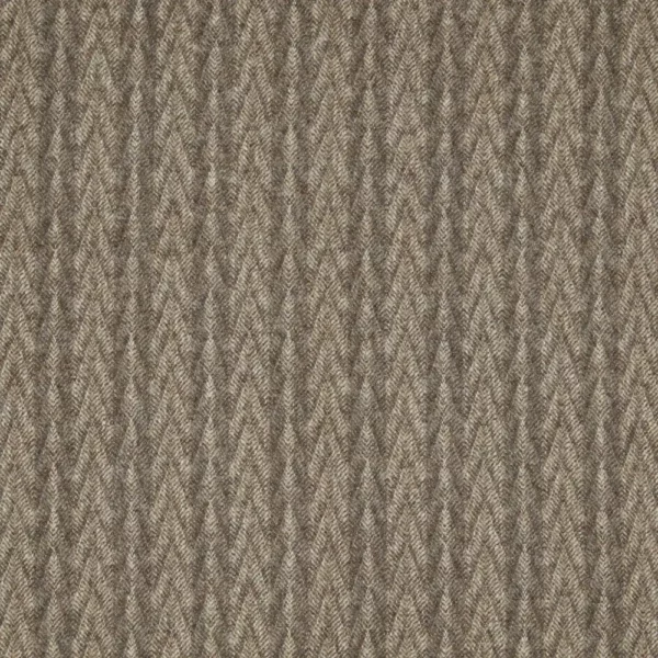 Kintail Fabric - Shale by brown striped woolen fabric from Abraham Moon & Sons