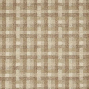 neutral checked woolen fabric from Abraham Moon & Sons
