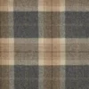 brown checked woolen fabric from Abraham Moon & Sons