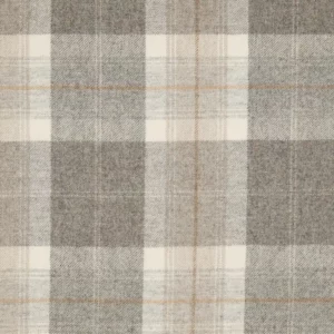 black-grey checked woolen fabric from Abraham Moon & Sons