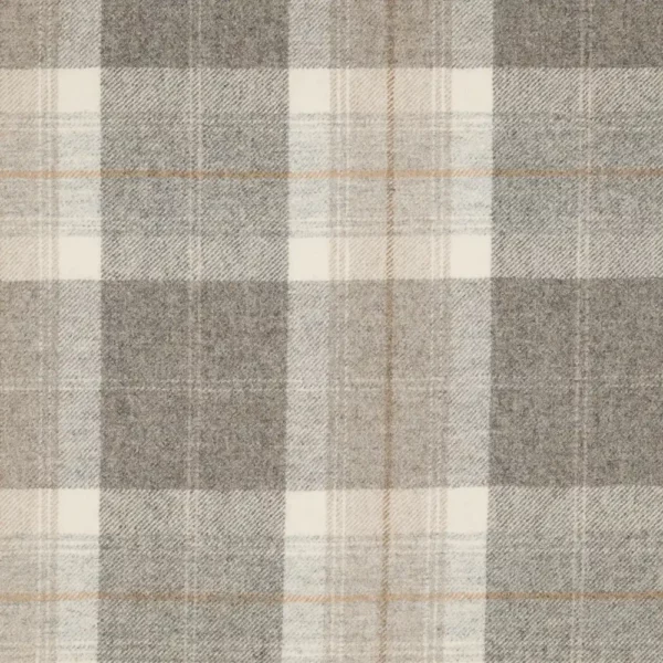 Skye Fabric - Dolomite by black-grey checked woolen fabric from Abraham Moon & Sons