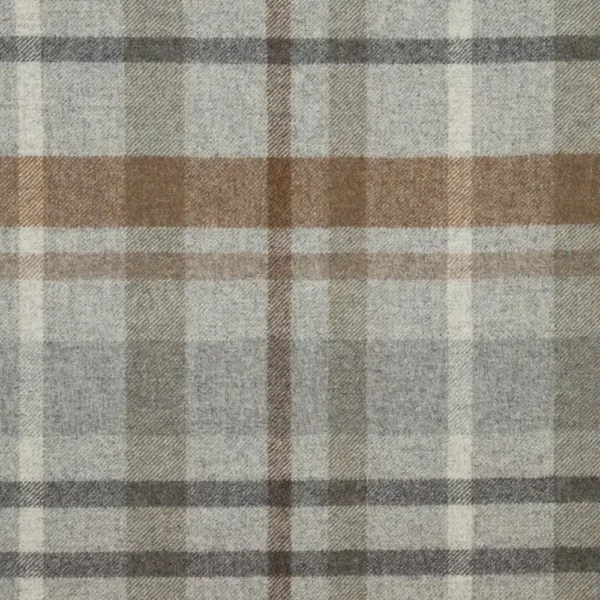 black-grey checked woolen fabric from Abraham Moon & Sons