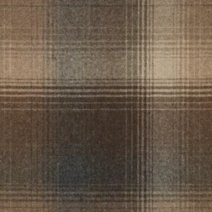 brown checked woolen fabric from Abraham Moon & Sons