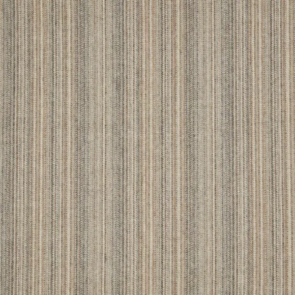 Langbar Fabric - Dolomite by brown striped woolen fabric from Abraham Moon & Sons