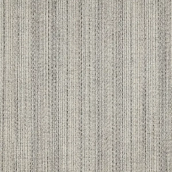 Langbar Fabric - Limestone by black-grey striped woolen fabric from Abraham Moon & Sons