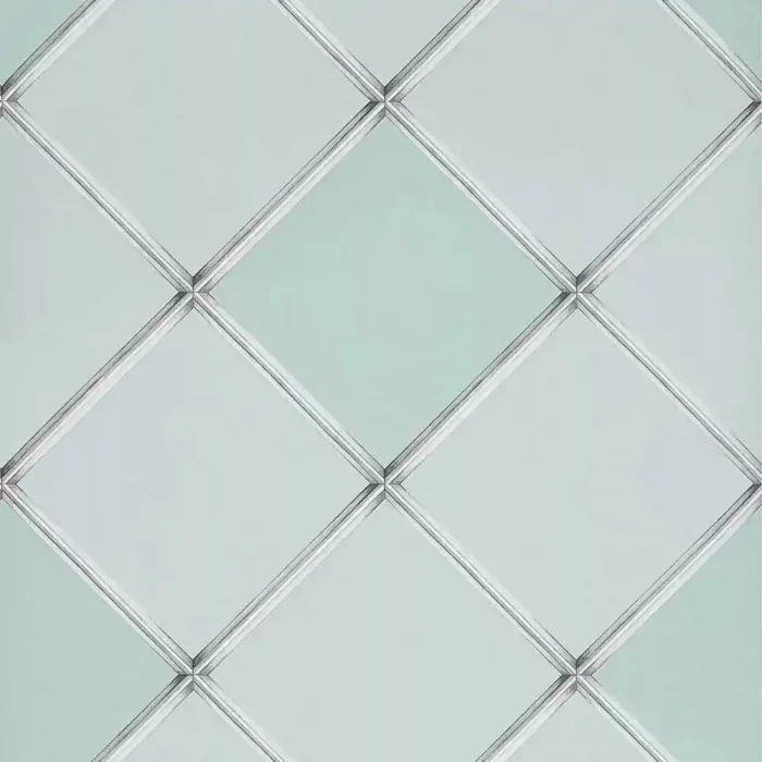 Palm House Trellis Wallpaper - Eau De Nil swatch