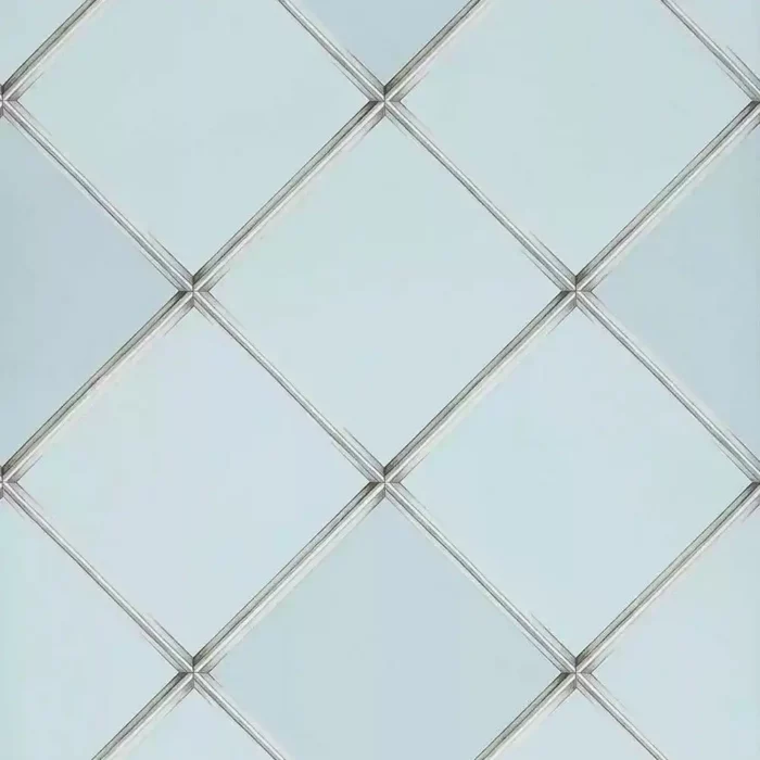 Palm House Trellis Wallpaper - Sky swatch