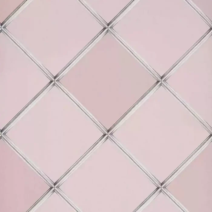 Palm House Trellis Wallpaper - Blush swatch
