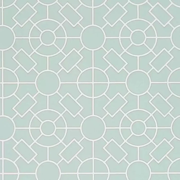 Knot Garden Wallpaper - Eau De Nil swatch