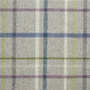 blue checked woolen fabric from Abraham Moon & Sons
