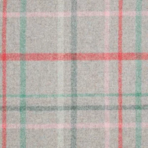 red checked woolen fabric from Abraham Moon & Sons