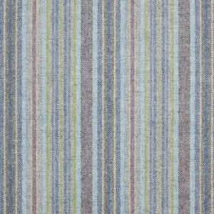blue striped woolen fabric from Abraham Moon & Sons