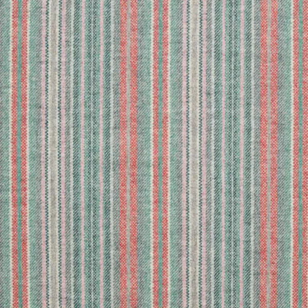 Santa Cruz Fabric - Aqua Flamingo by red striped woolen fabric from Abraham Moon & Sons