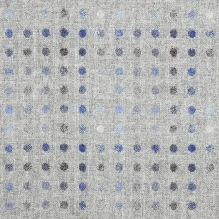 Multispot Fabric - Silver / Denim swatch
