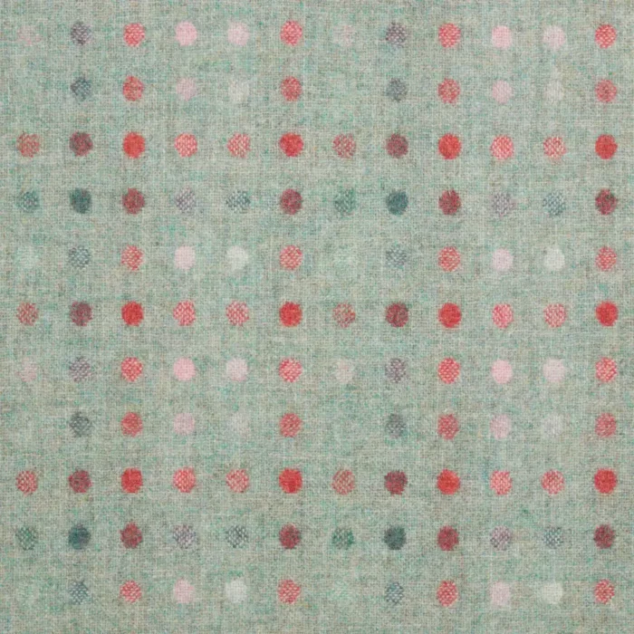 Multispot Fabric - Aqua Flamingo – Aqua / Flamingo swatch