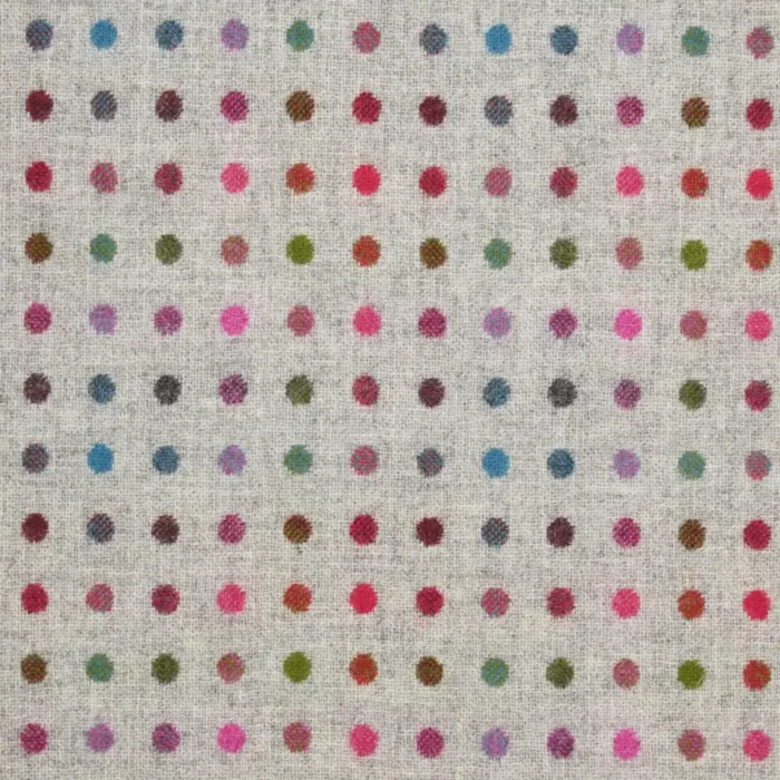Multispot Fabric - Silver / Multi swatch