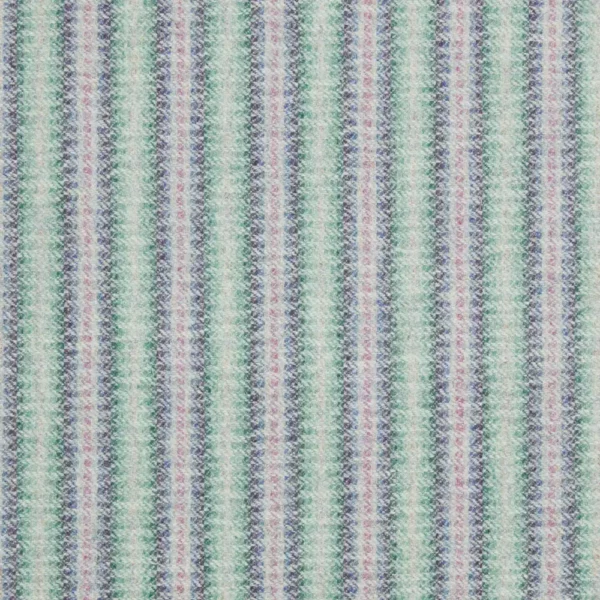 Tobago Fabric - Heather by green striped woolen fabric from Abraham Moon & Sons