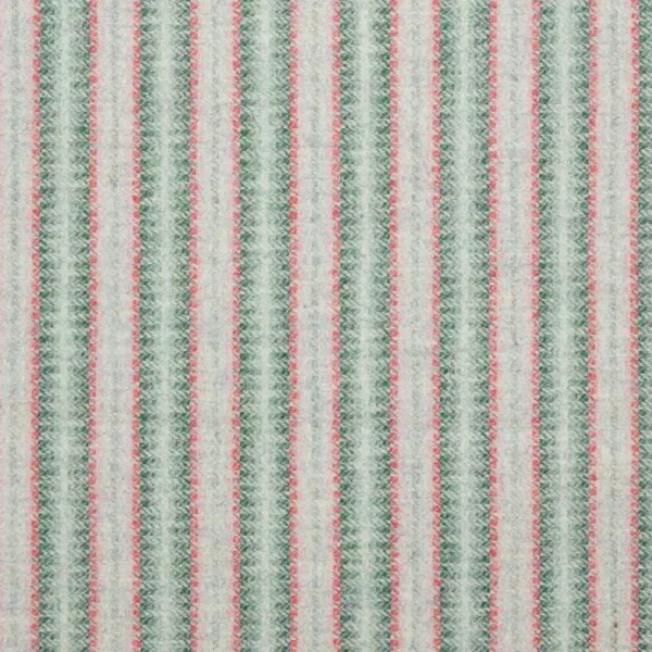 Tobago Fabric - Aqua Flamingo by green striped woolen fabric from Abraham Moon & Sons