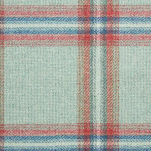 blue checked woolen fabric from Abraham Moon & Sons