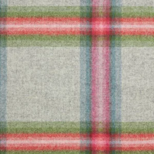 red checked woolen fabric from Abraham Moon & Sons