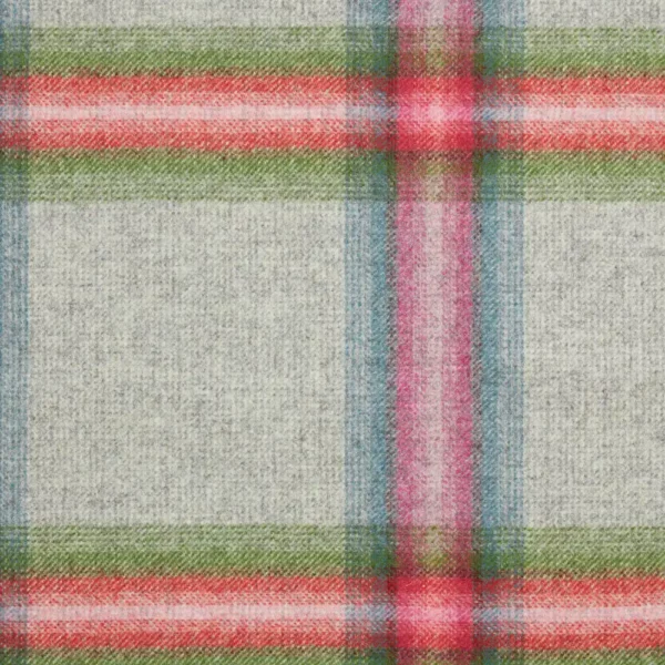 red checked woolen fabric from Abraham Moon & Sons