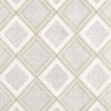 white geometric woven fabric from Beaumont Textiles