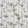 black-grey botanical woven fabric from Beaumont Textiles