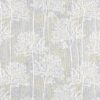white botanical woven fabric from Beaumont Textiles
