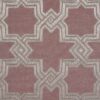pink geometric woven fabric from Beaumont Textiles