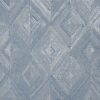 blue geometric woven fabric from Beaumont Textiles