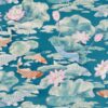 blue animal voile-sheer fabric from Beaumont Textiles