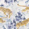 blue animal cotton fabric from Beaumont Textiles