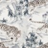 white animal cotton fabric from Beaumont Textiles