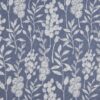 blue botanical jacquard fabric from Beaumont Textiles