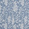 blue botanical jacquard fabric from Beaumont Textiles