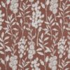 orange botanical jacquard fabric from Beaumont Textiles